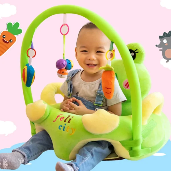 Baby Sofa Support Seat Cover Learning To Sit Plush Chair Cushion without Filler