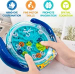 3D Creative Puzzle Maze Magic Transparent Puzzle Speed Cube Rolling Ball Magic UFO Maze Toys For Children Stress Reliever Toys