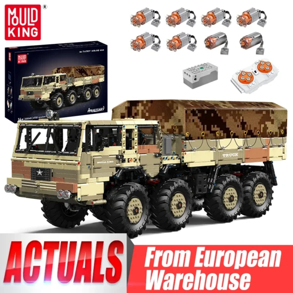 Mould King 20039 20040 Technical Car Building Block The APP&RC Motorized KOLOS 8X8 SUV Car Brick Toys Kids Christmas Gift